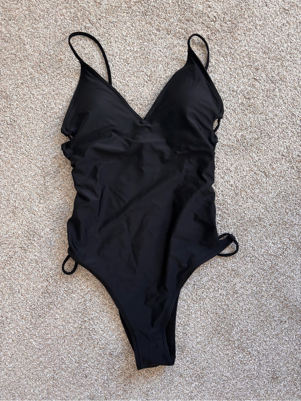 Black One-Piece Swimsuit - Classic Solid
